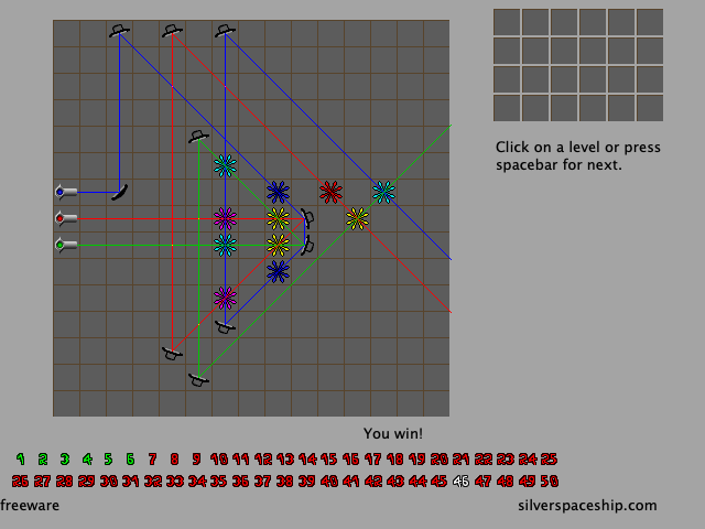 Chromatron, level 46 solved